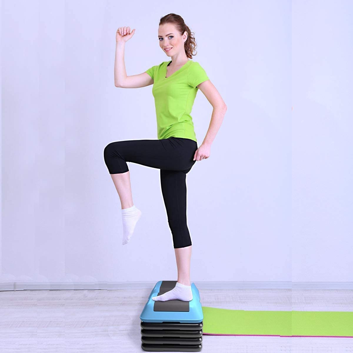 Aerobic Step Platform with Risers