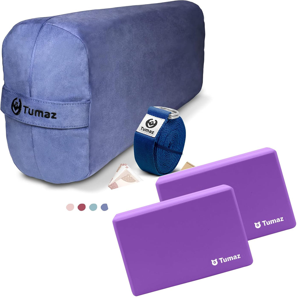 Yoga Bolster and Block Set