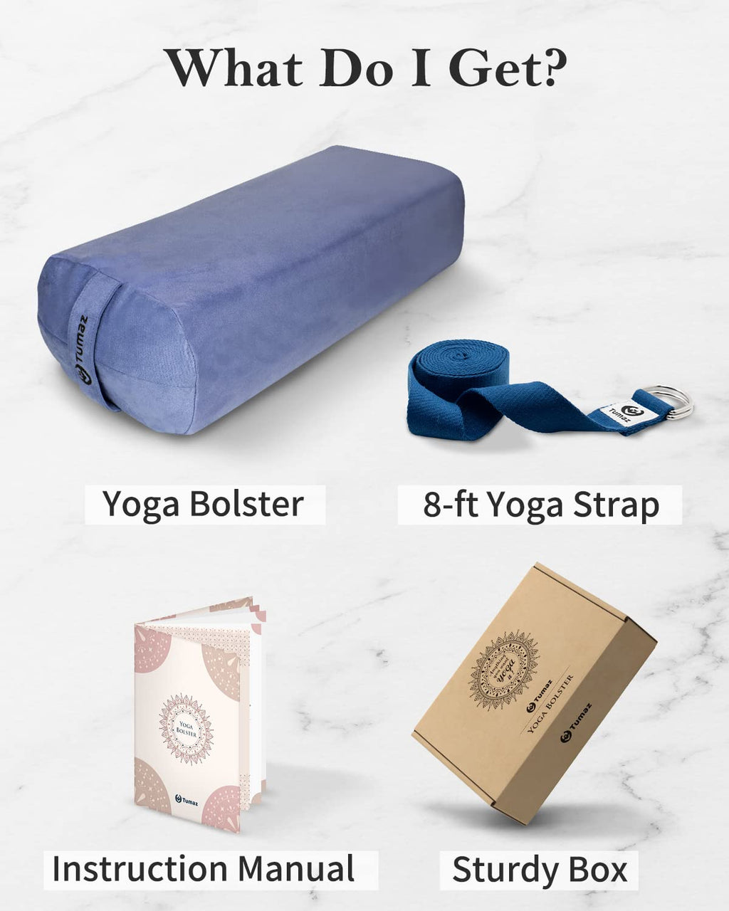 Yoga Bolster and Block Set