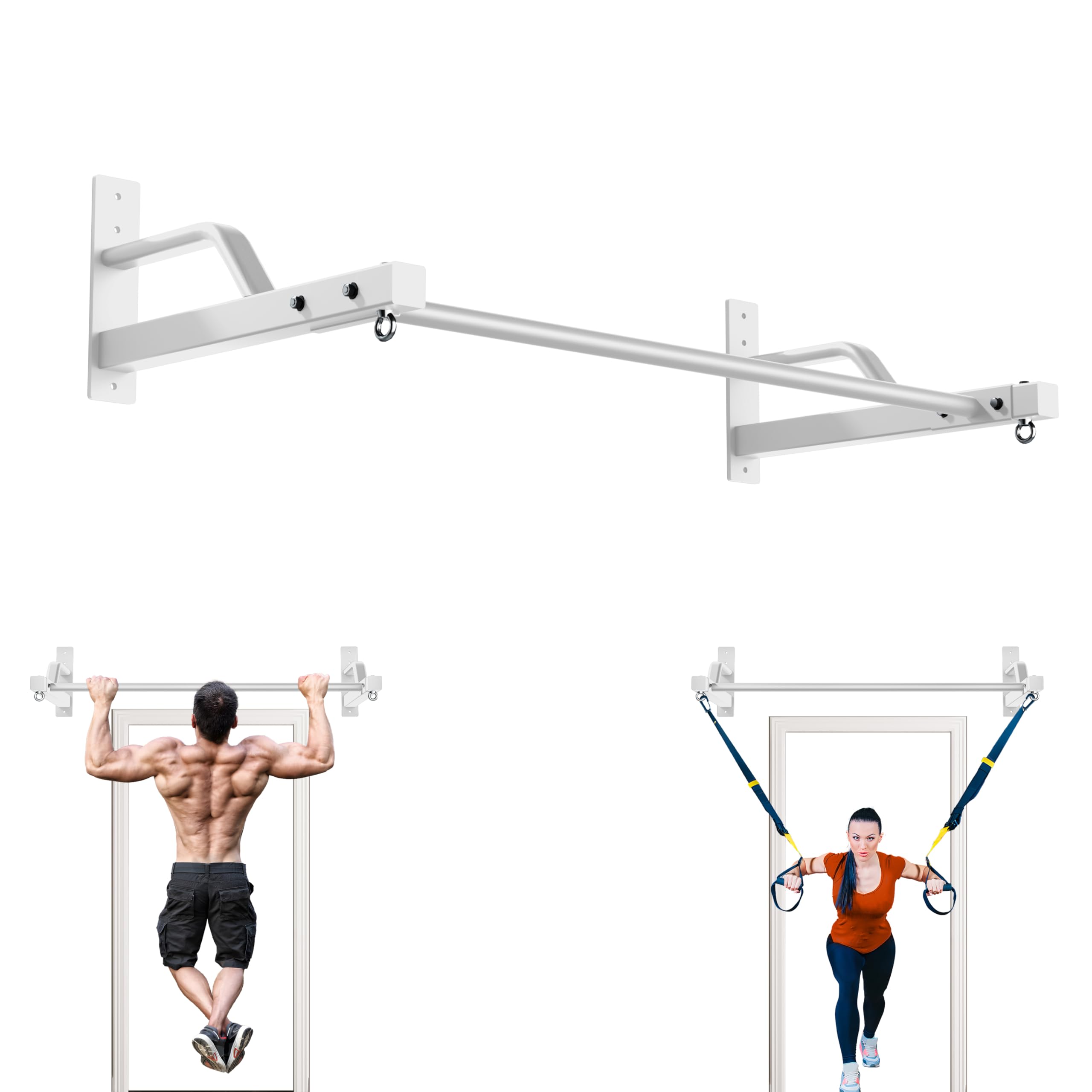 Heavy Duty Wall-Mounted Pull-Up Bar