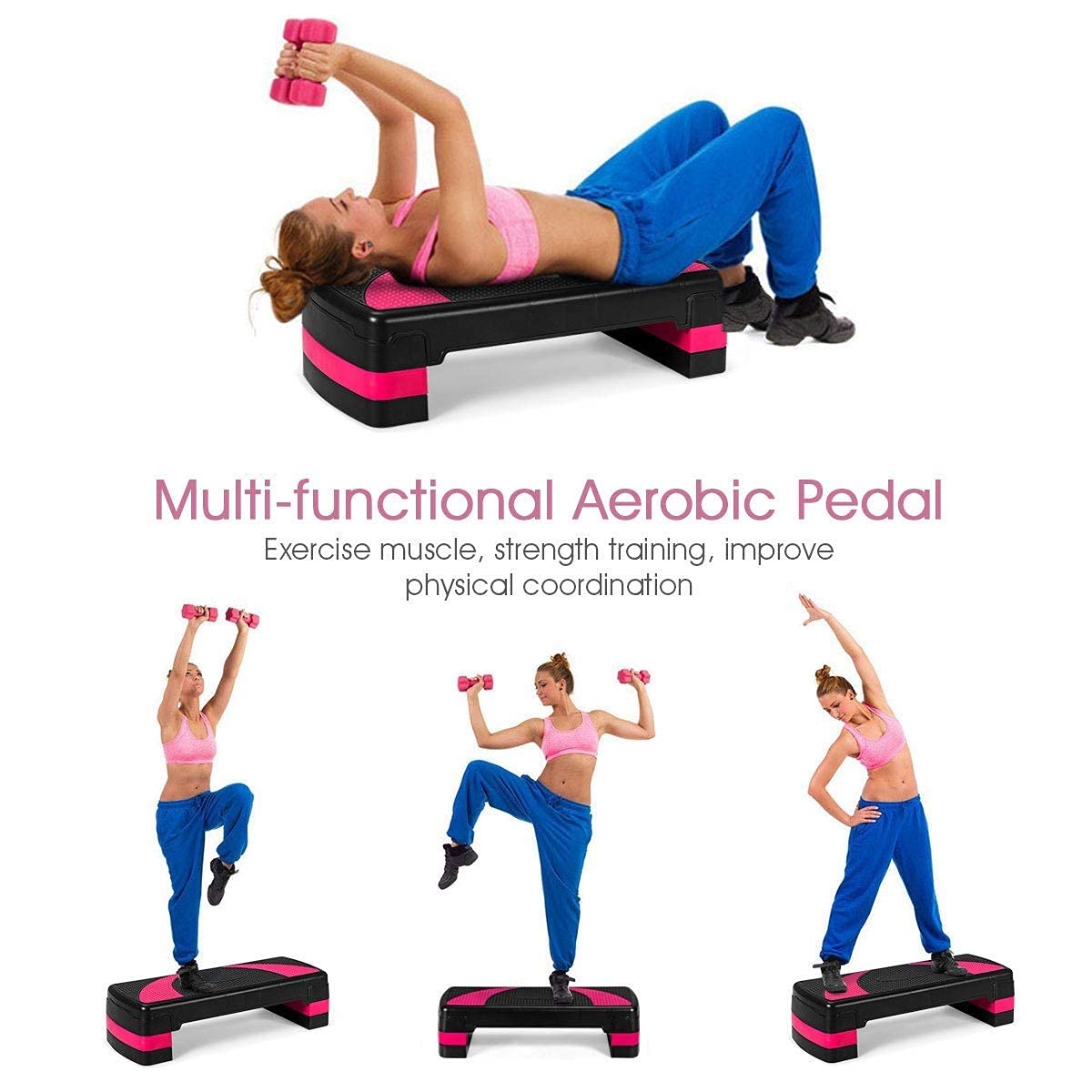 Adjustable Aerobic Step Platform