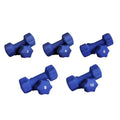Ader Blue Neoprene Dumbbell Set 2, 4, 6, 8, 10 LB 5 Pairs