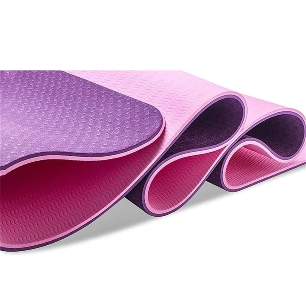 UOYHBTA 6MM TPE Yoga Mat Anti Slip Sports Fitness Exercise Gym
