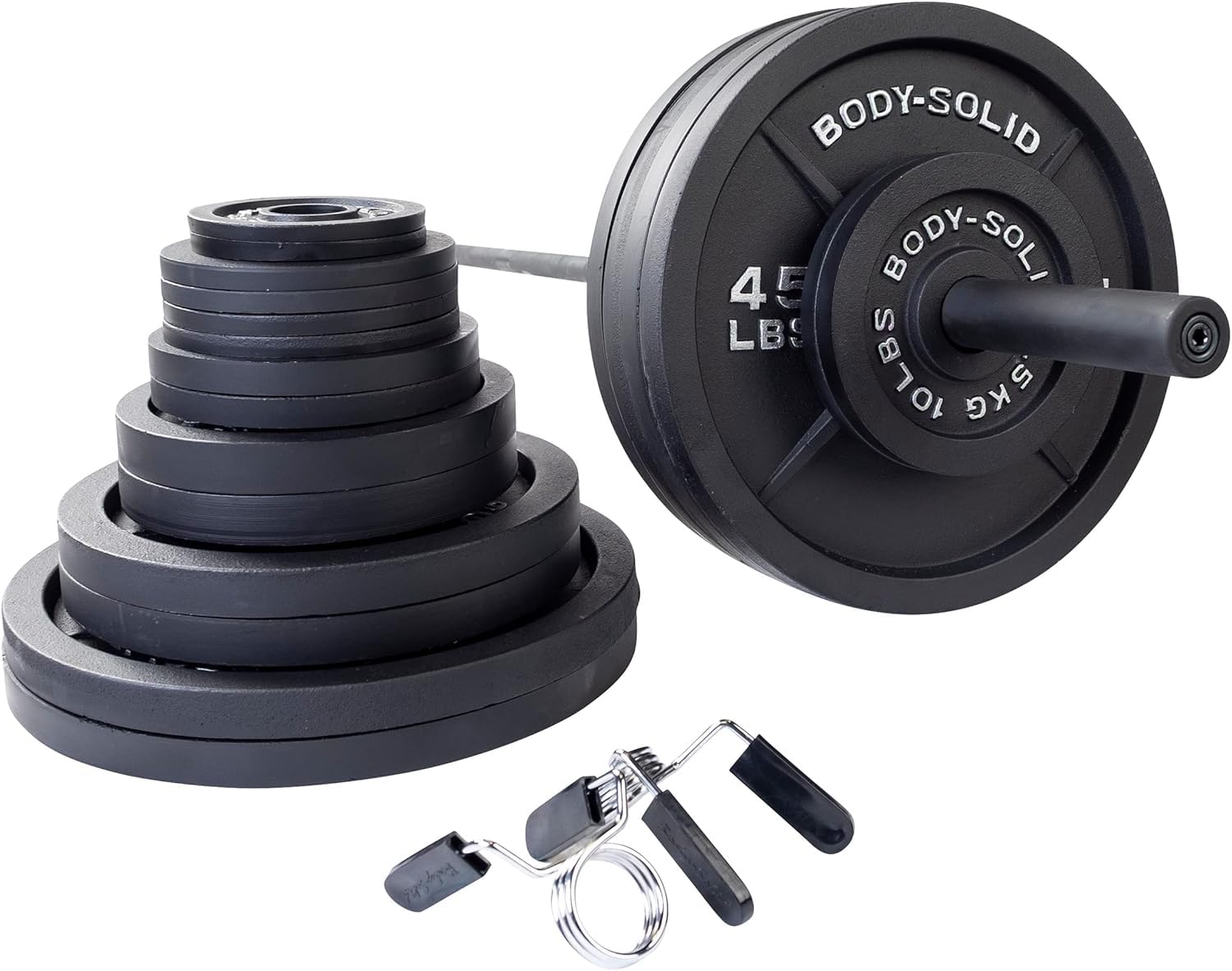 Olympic Weight Plate Set with Bar