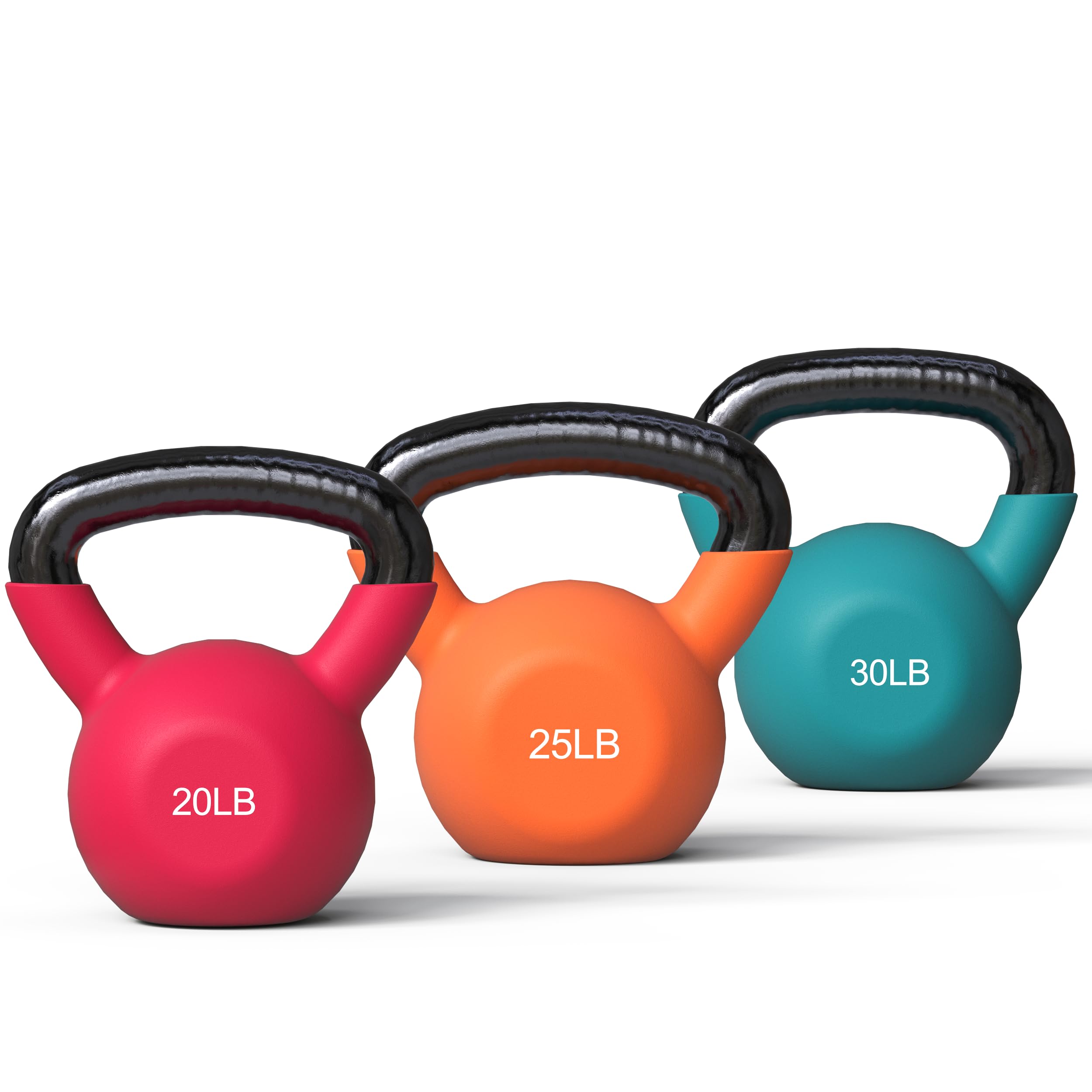 Neoprene Cast Iron Kettlebell Set