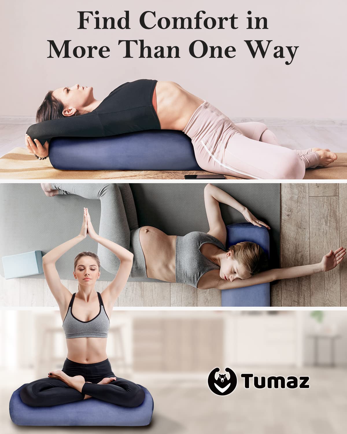 Yoga Bolster and Block Set