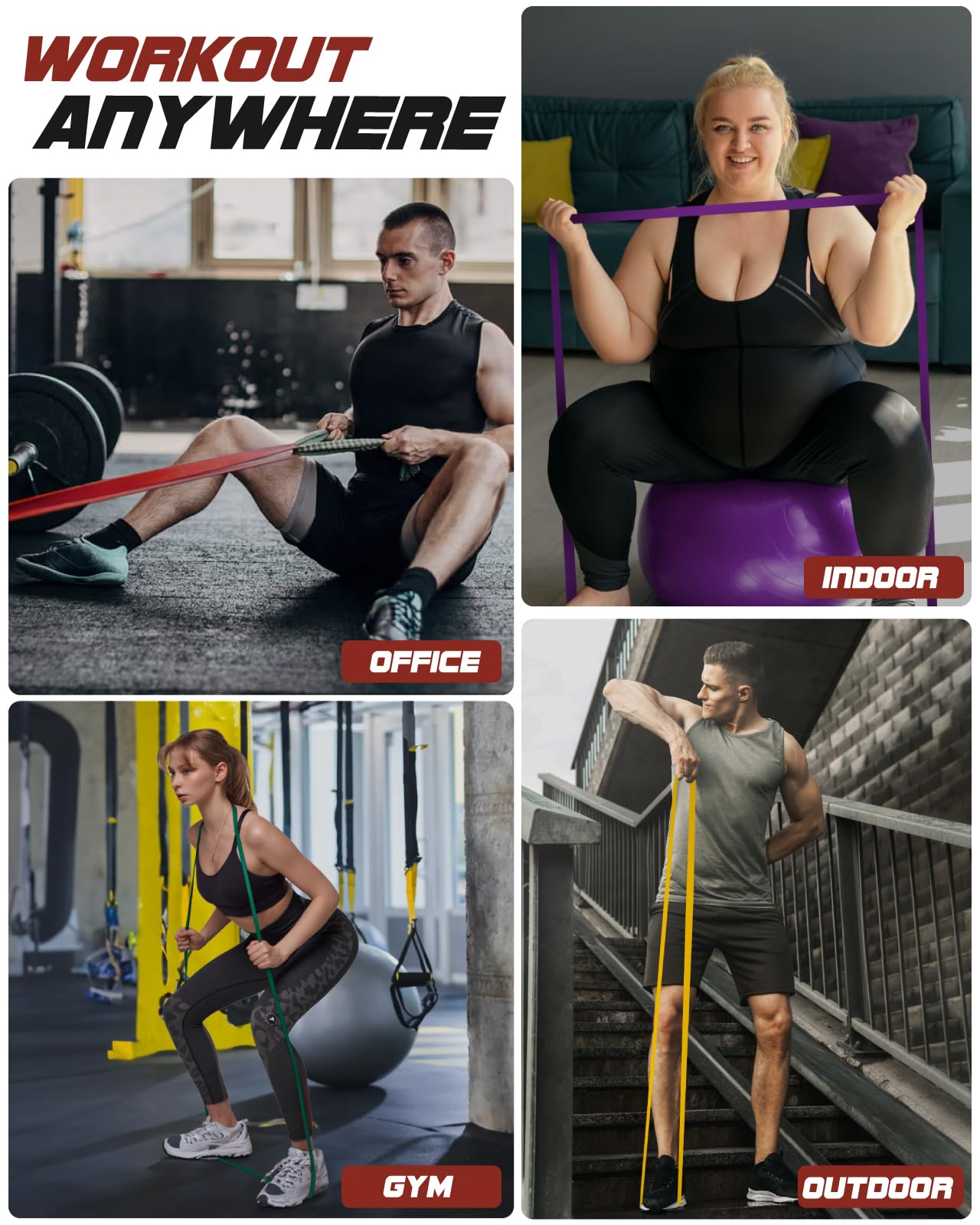 Pull Up Resistance Band Set