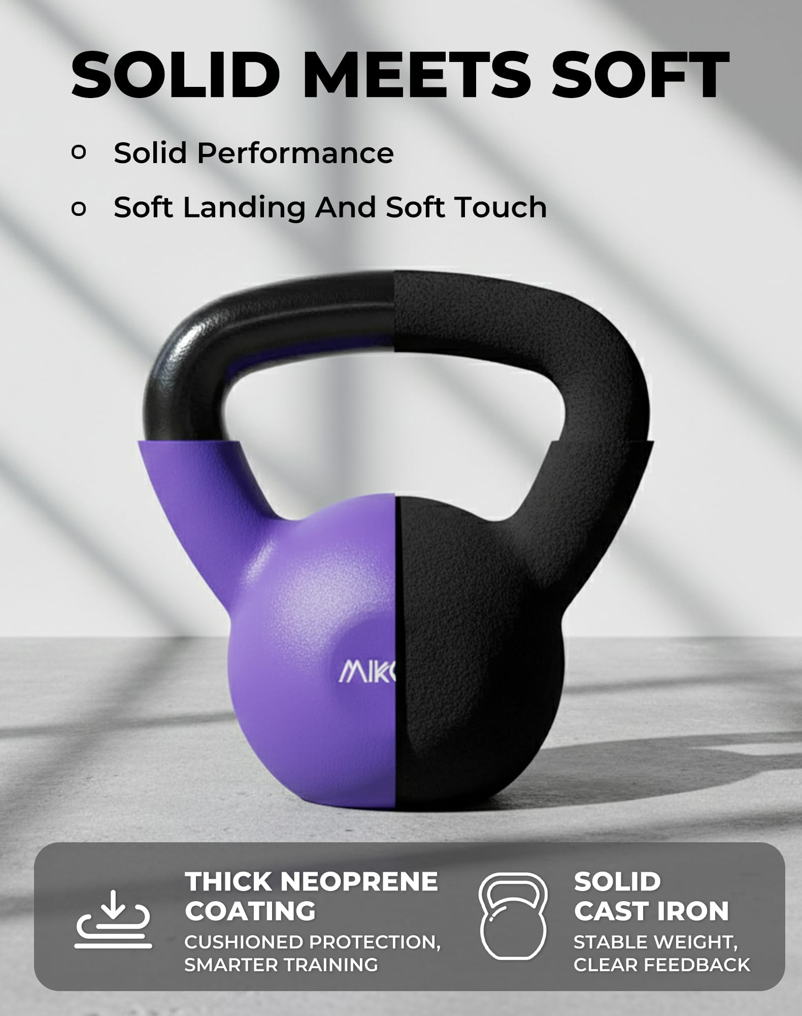Neoprene Cast Iron Kettlebell Set