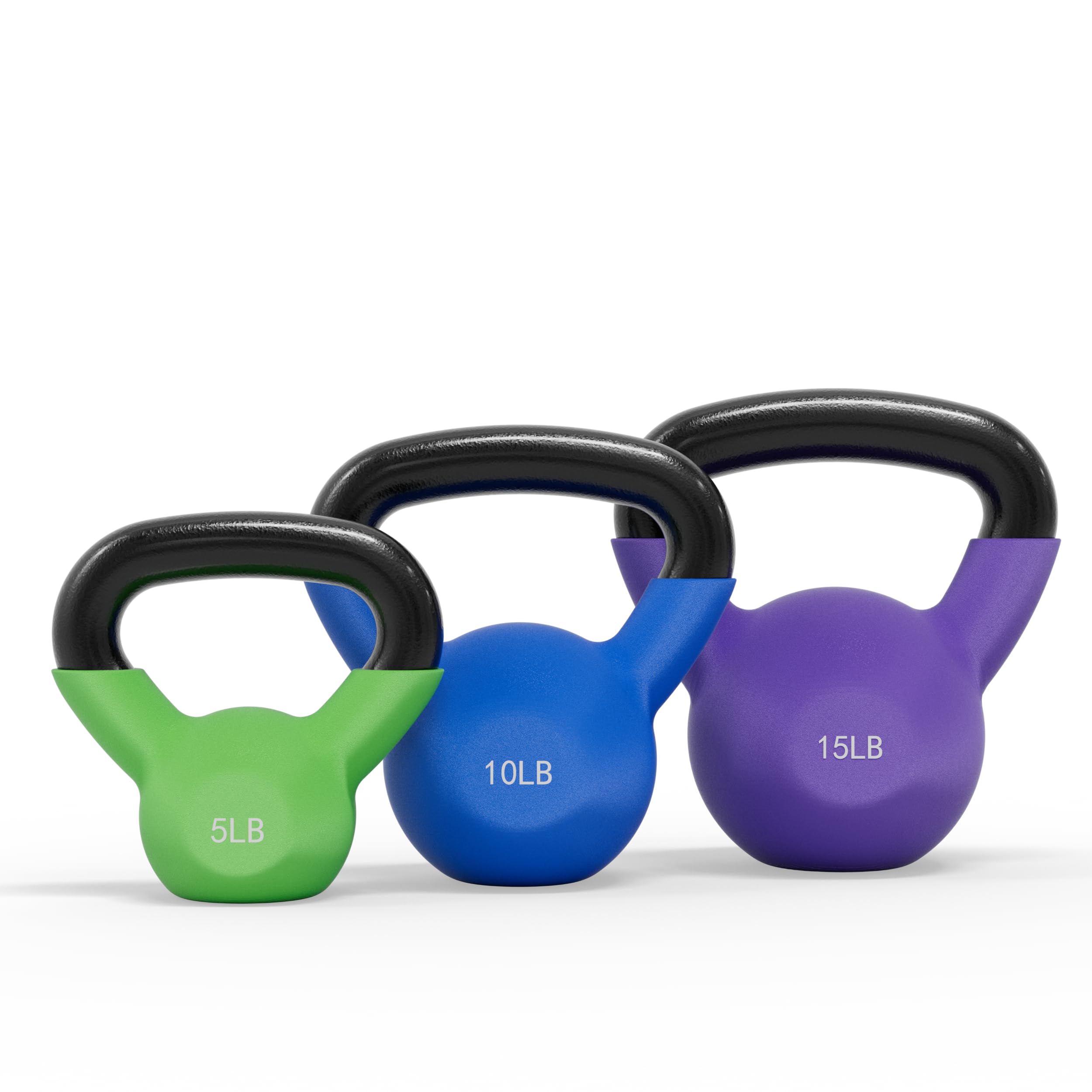 Neoprene Cast Iron Kettlebell Set