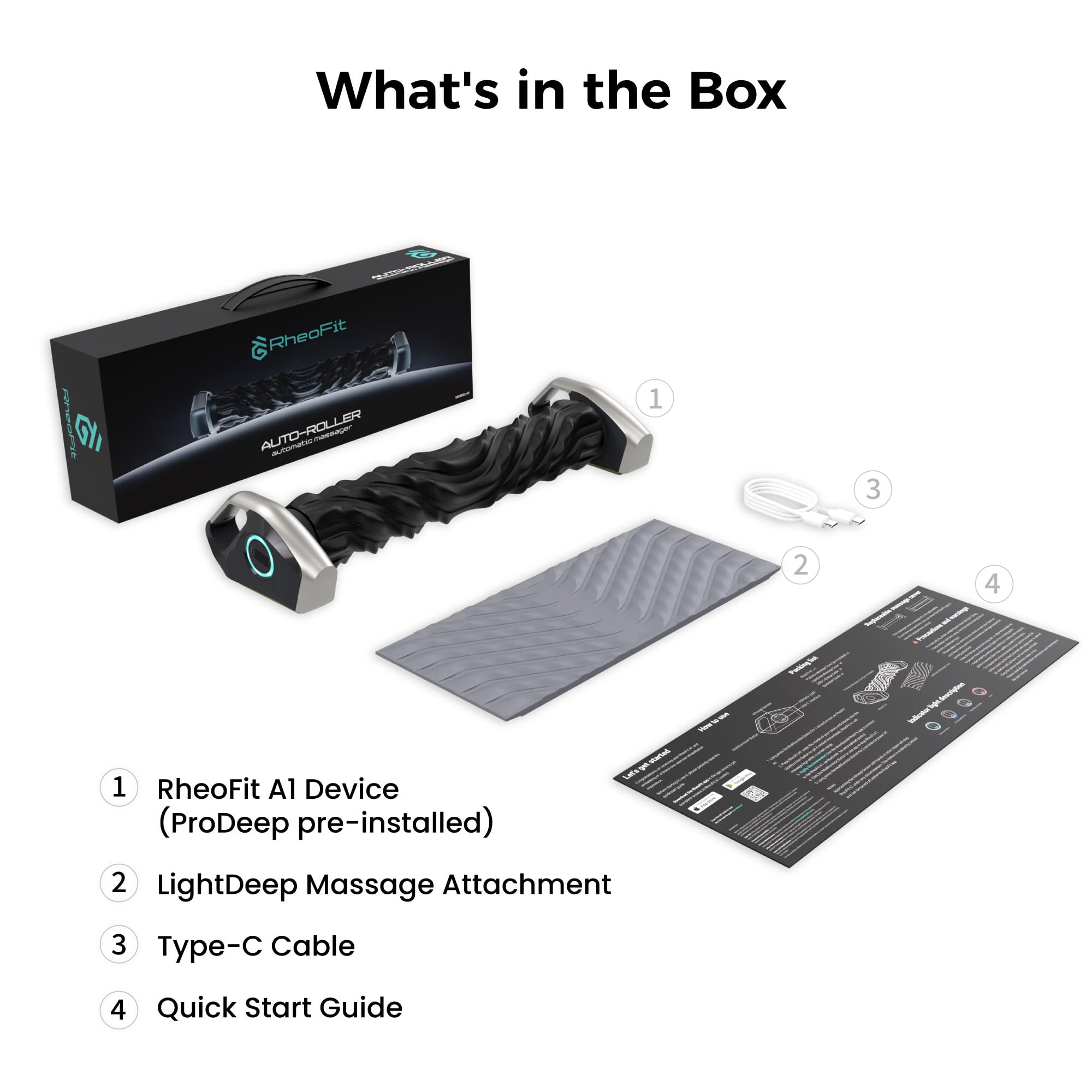 RheoFit A1 Fully Automatic Foam Roller, Hands-Free Full Body Massage