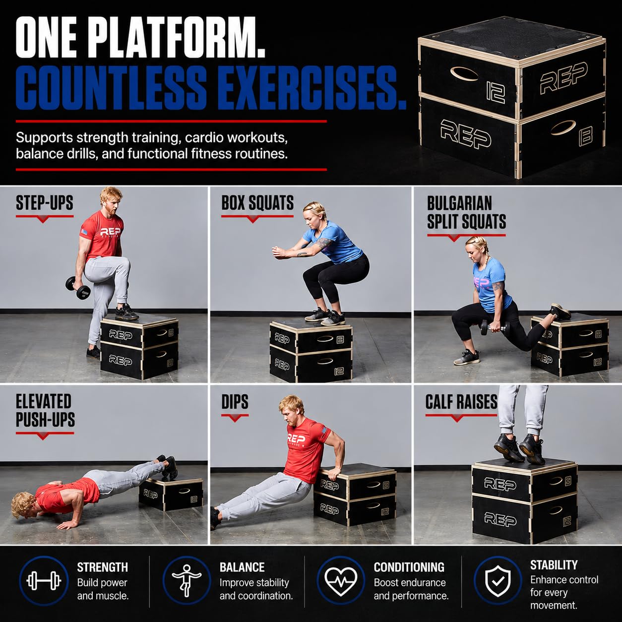 Wooden Plyometric Box