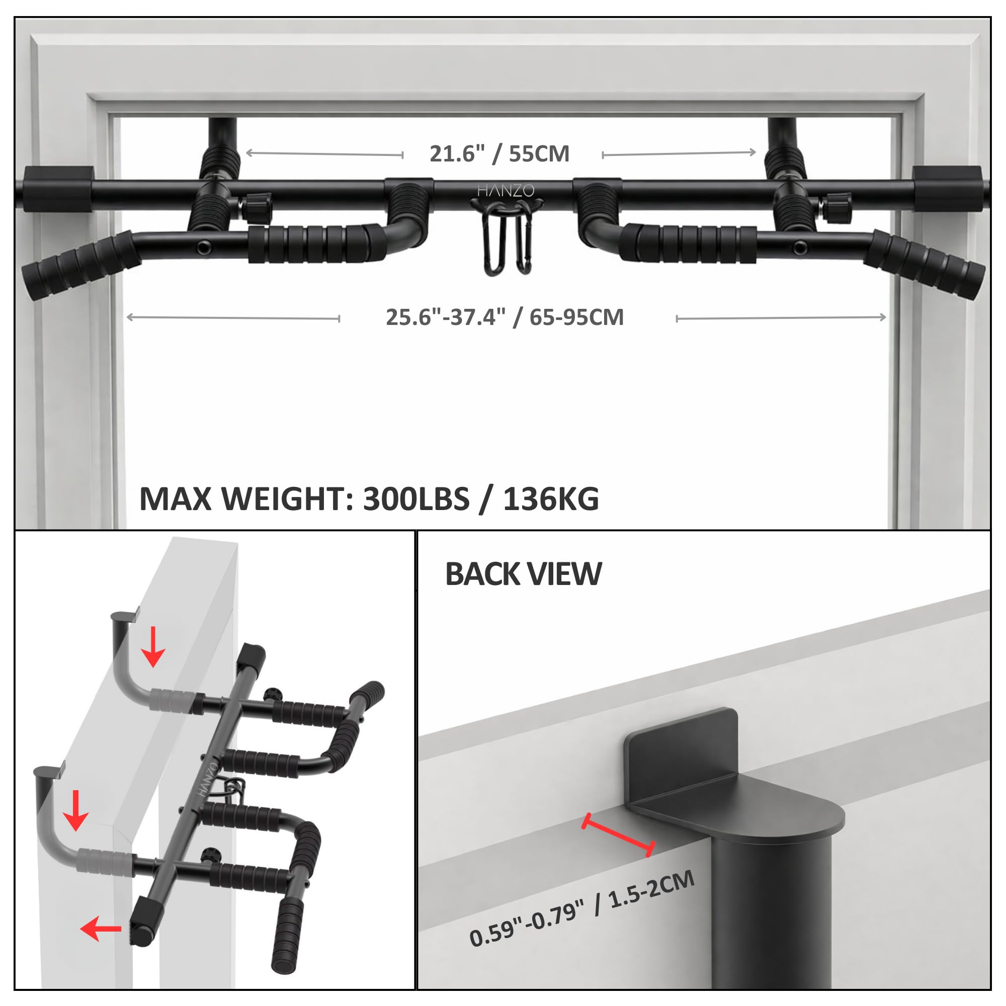 Doorway Pull-Up Bar Set