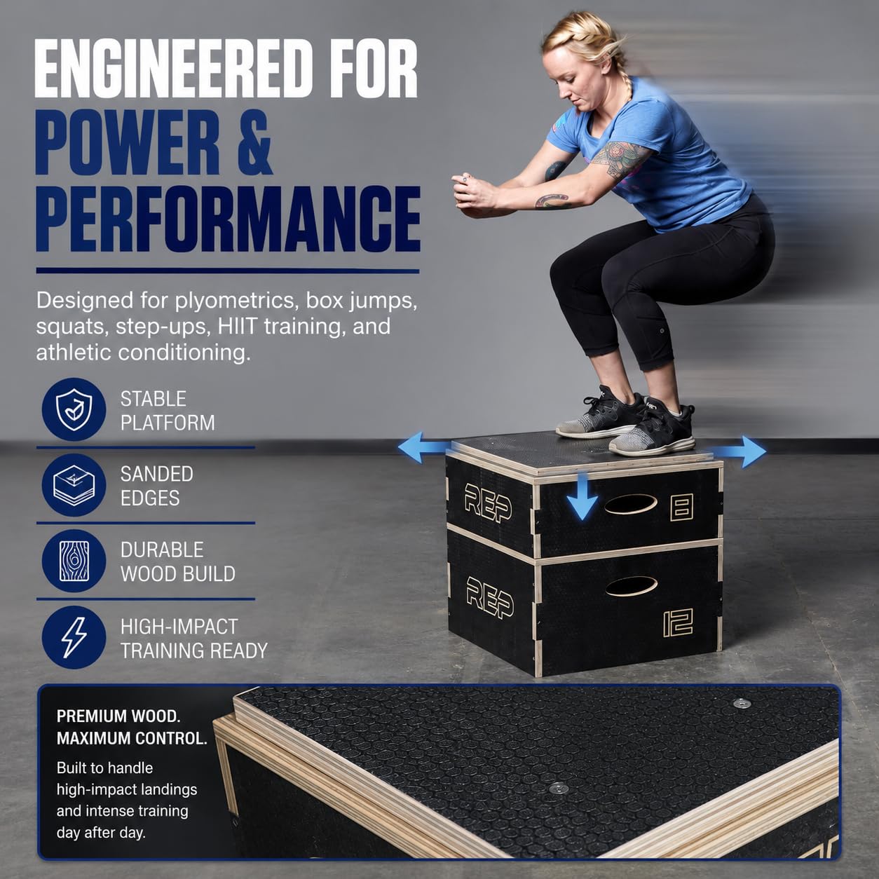 Wooden Plyometric Box