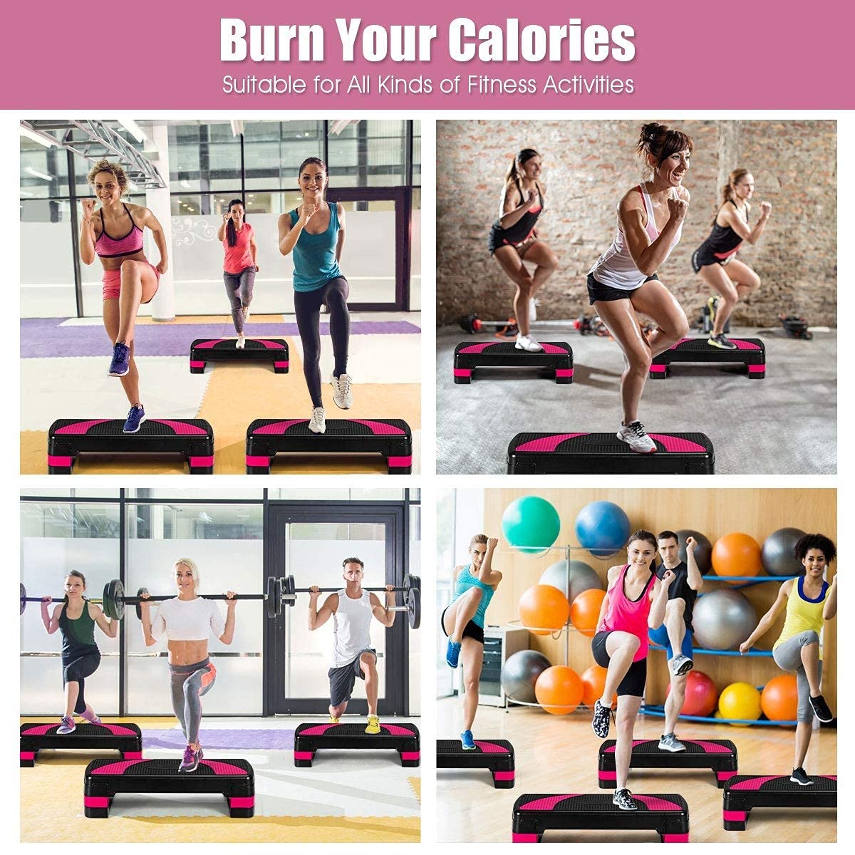 Adjustable Aerobic Step Platform