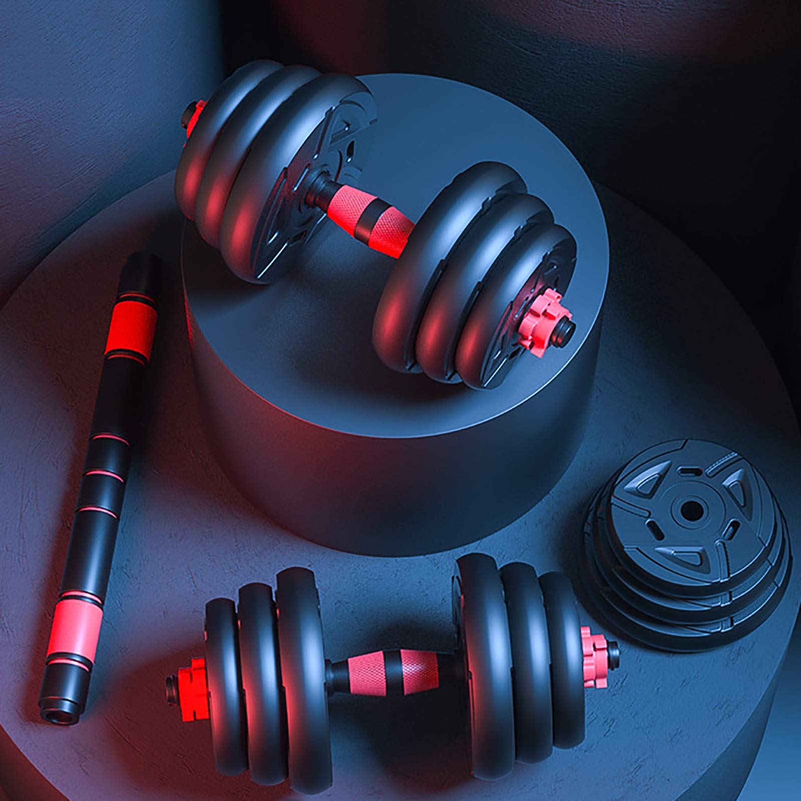 Adjustable Dumbbell Barbell Set