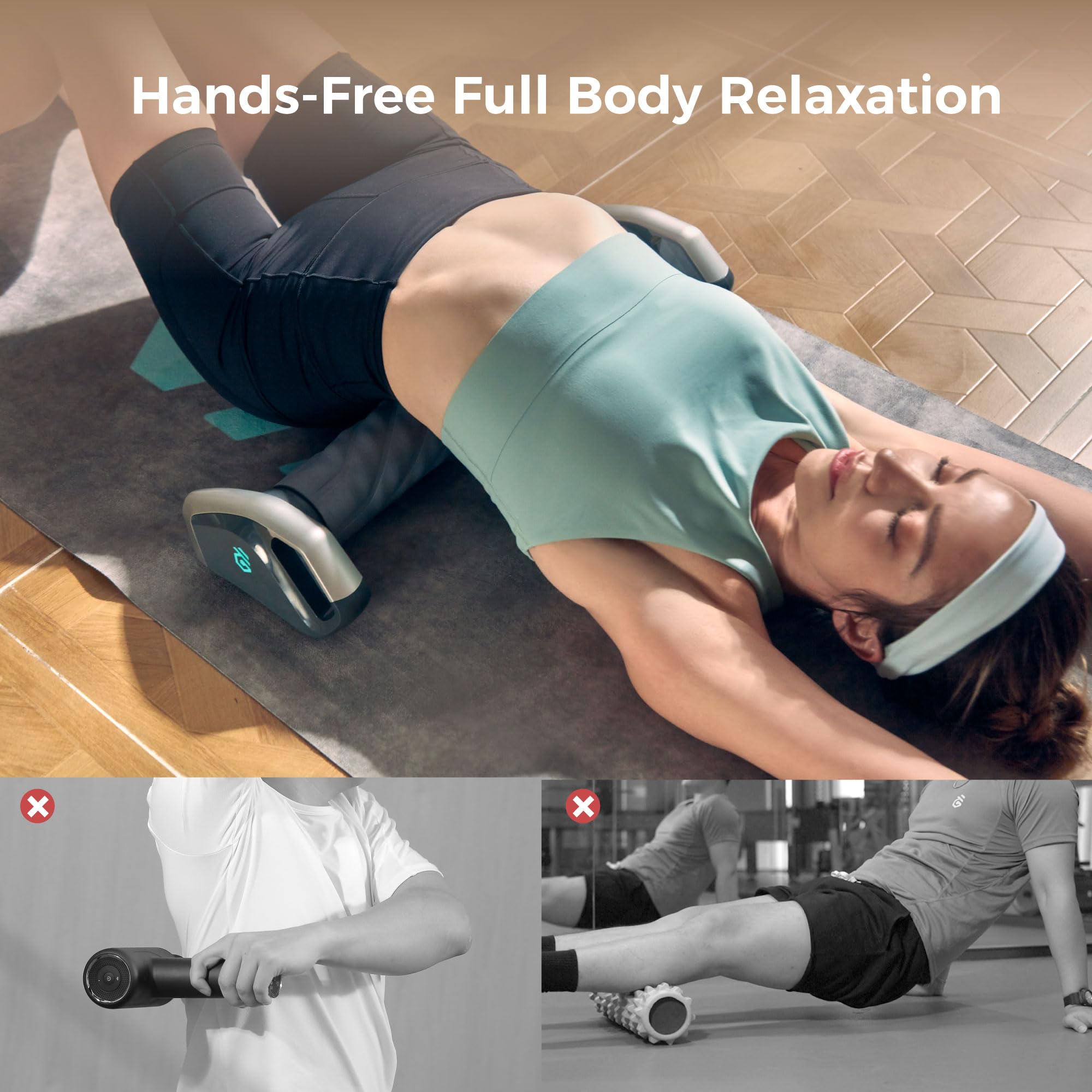 RheoFit A1 Fully Automatic Foam Roller, Hands-Free Full Body Massage