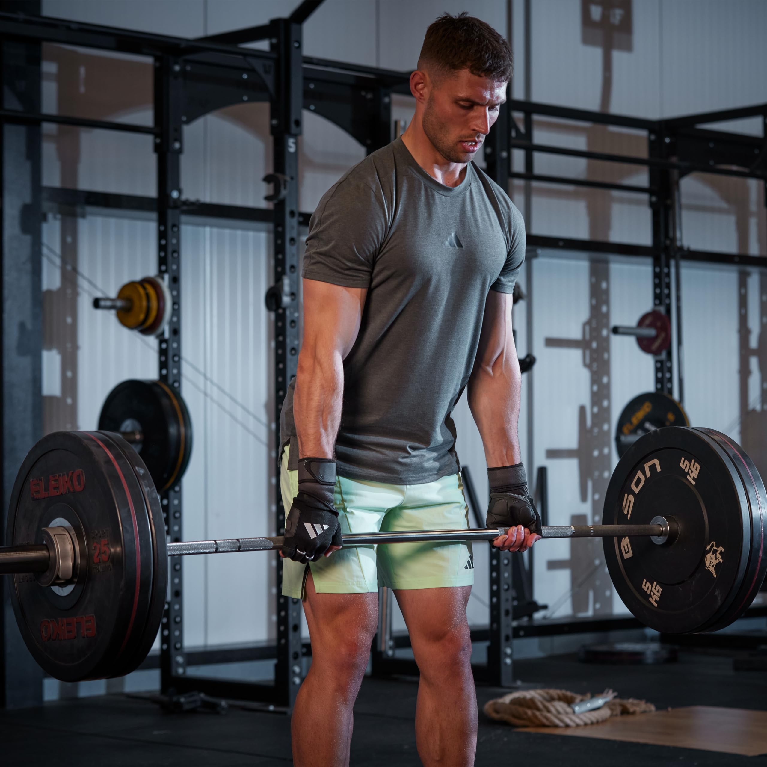 adidas Wrist Wrap Training & Weightlifting Gloves, Fingerless Workout Gloves