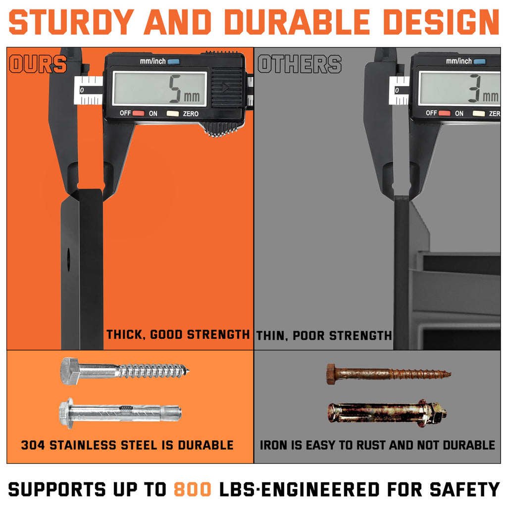 Heavy Duty Wall-Mounted Pull-Up Bar