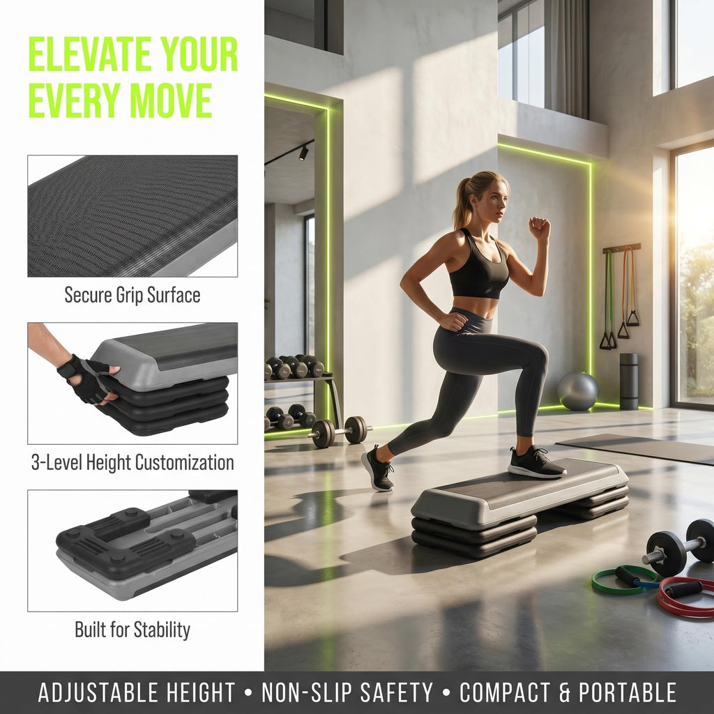 Adjustable Aerobic Step Platform