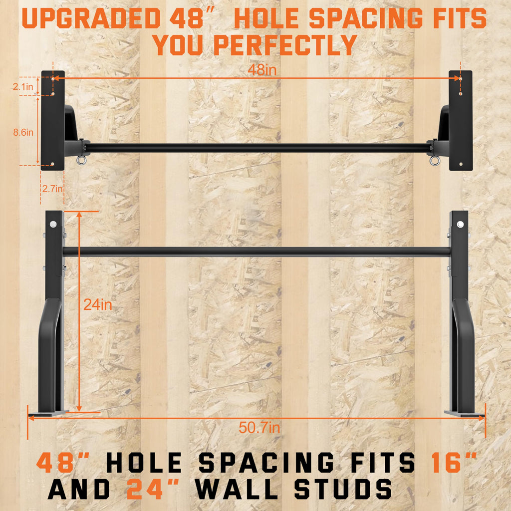 Heavy Duty Wall-Mounted Pull-Up Bar