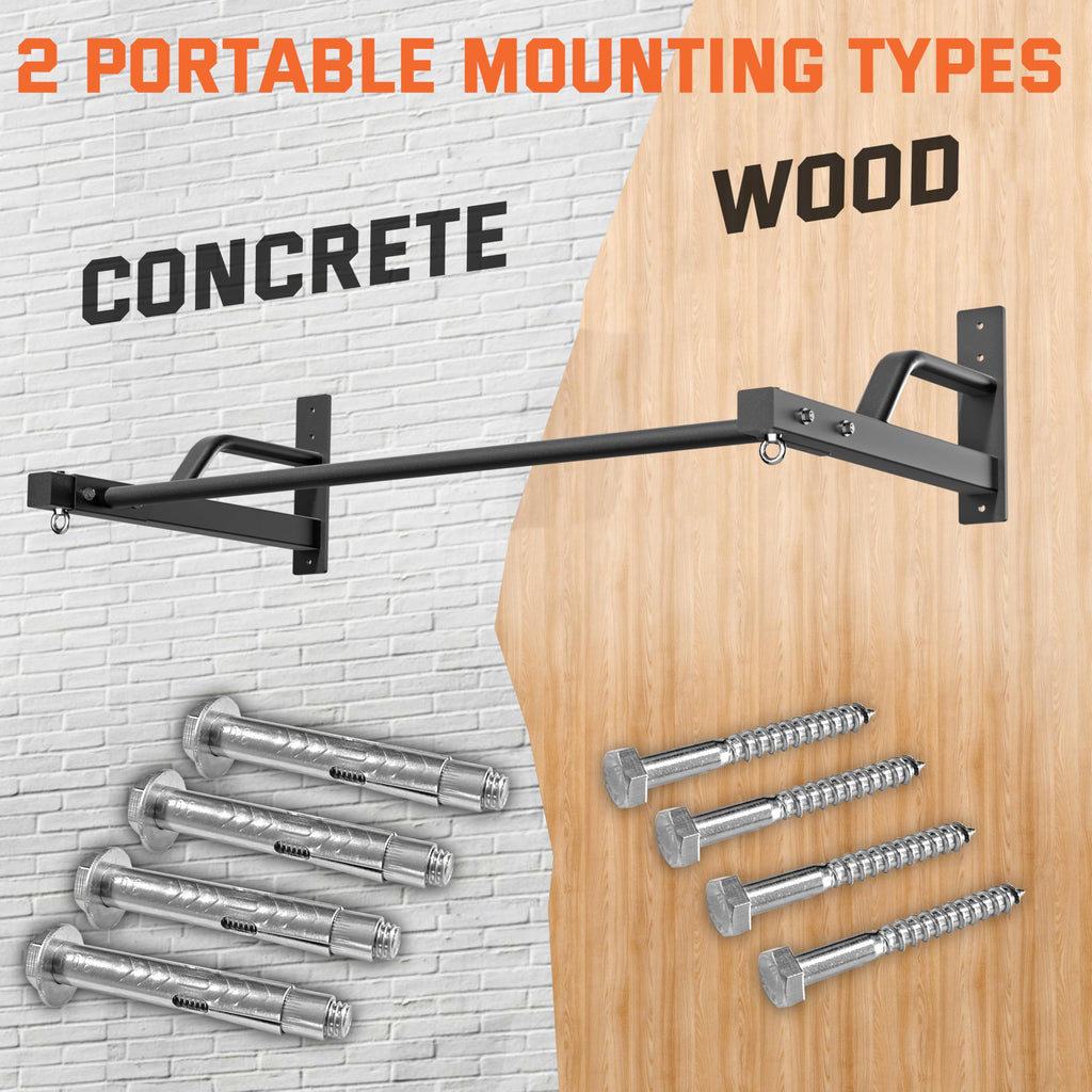 Heavy Duty Wall-Mounted Pull-Up Bar